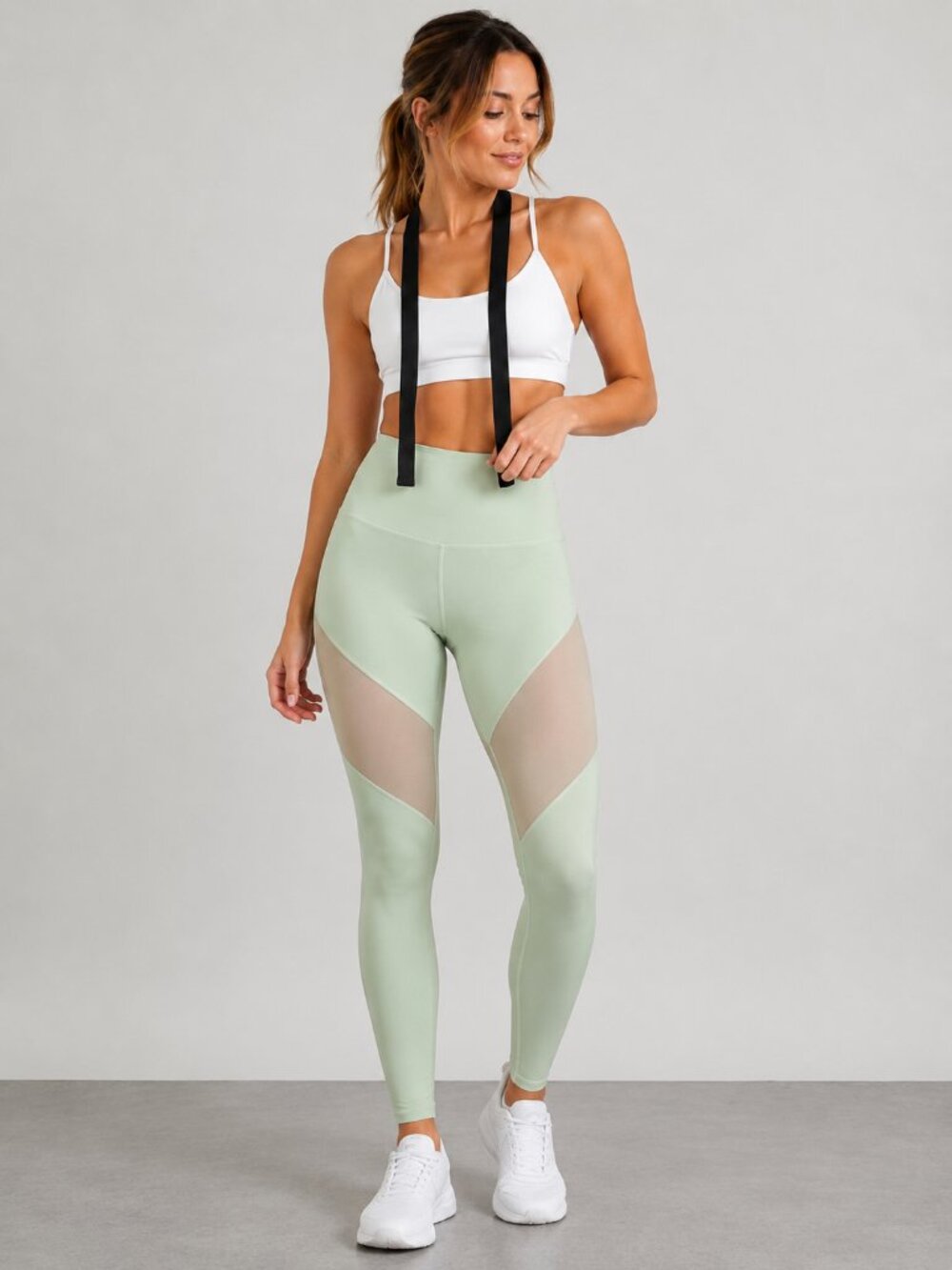 Motion by Coalition Mint Green Leggings Womens S High Rise Athletic Yoga Activew